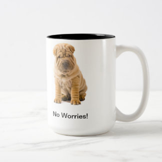 Ninguna taza de Shar-Pei de las preocupaciones