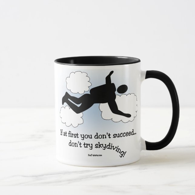 Ninguna taza de Skydiving (Derecha)