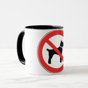 Ninguna taza del Rótulo de los perros