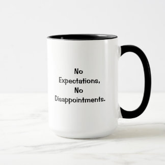 Ningunas expectativas, ninguna taza de las