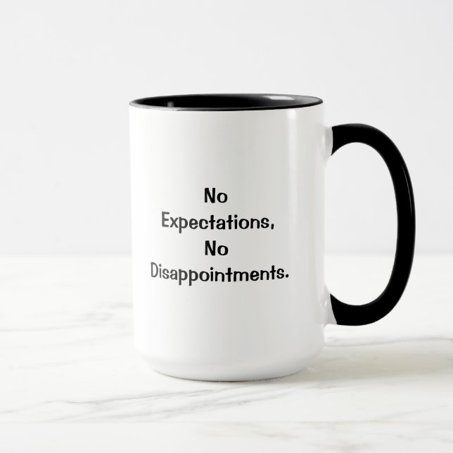 Ningunas expectativas, ninguna taza de las (Derecha)