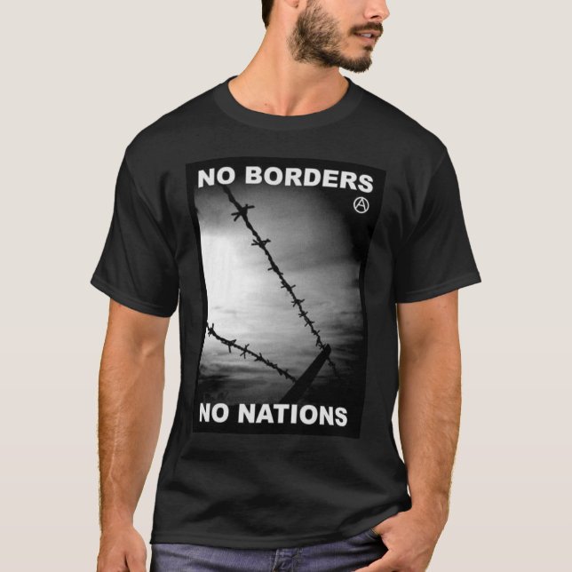 ningunas fronteras ninguna camiseta de las (Anverso)