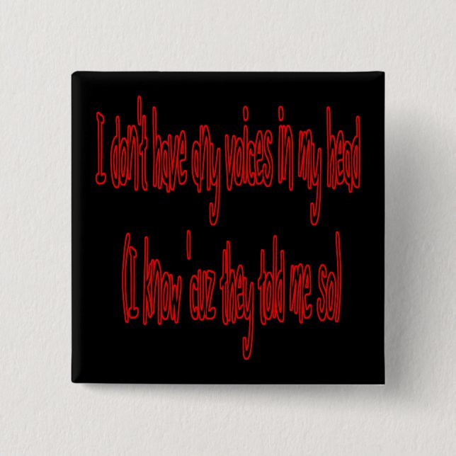 ningunas voces en mi botón divertido principal (Anverso)