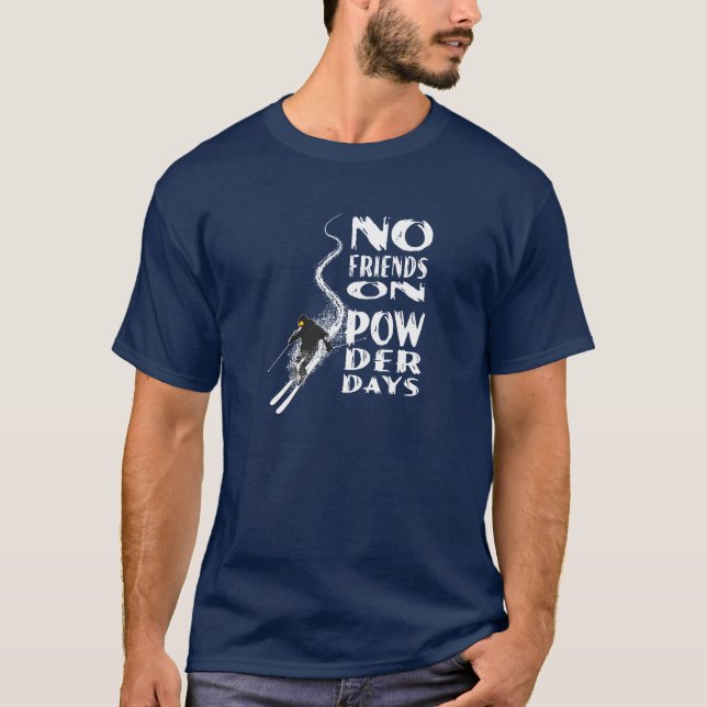 Ningunos amigos en la camiseta de los días del (Anverso)