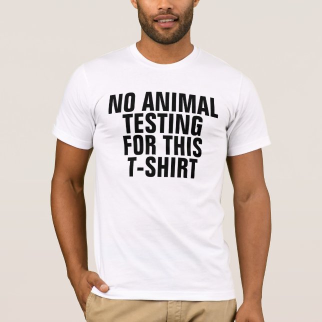 NINGUNOS ENSAYOS CON ANIMALES PARA ESTA CAMISETA (Anverso)