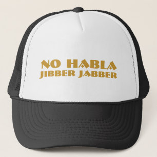 Ningunos gorras del camionero del Jabber de Habla