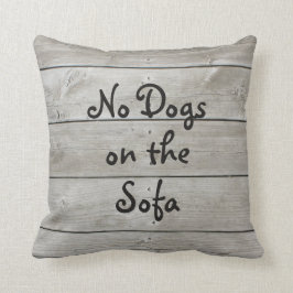 Ningunos perros en la almohada del tablero del
