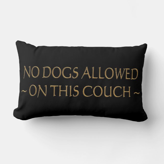 Ningunos perros no prohibidos las almohadas (Anverso)