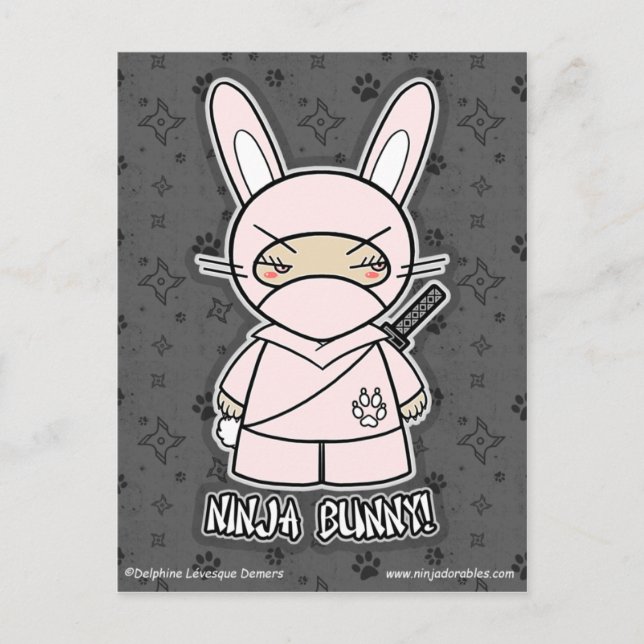 ¡Ninja Bunny! Postal (Anverso)