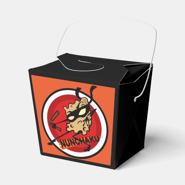 NINJA CHEESE CON NUNCHUCKS SACAR LA CAJA DE FAVOR (Front Side)