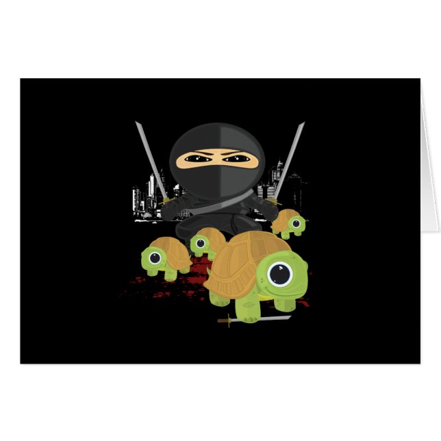 Ninja con tortugas (Anverso (Horizontal))