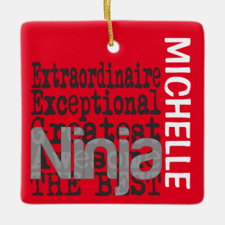 Ninja Extraordinaire PERSONALIZADO Ornamento cerám