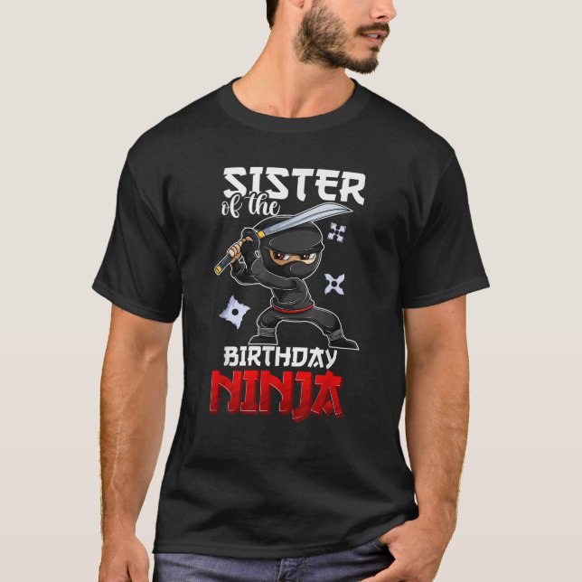 Ninja Favor De Camisa Para Mujeres Chicas Hermana  (Anverso)