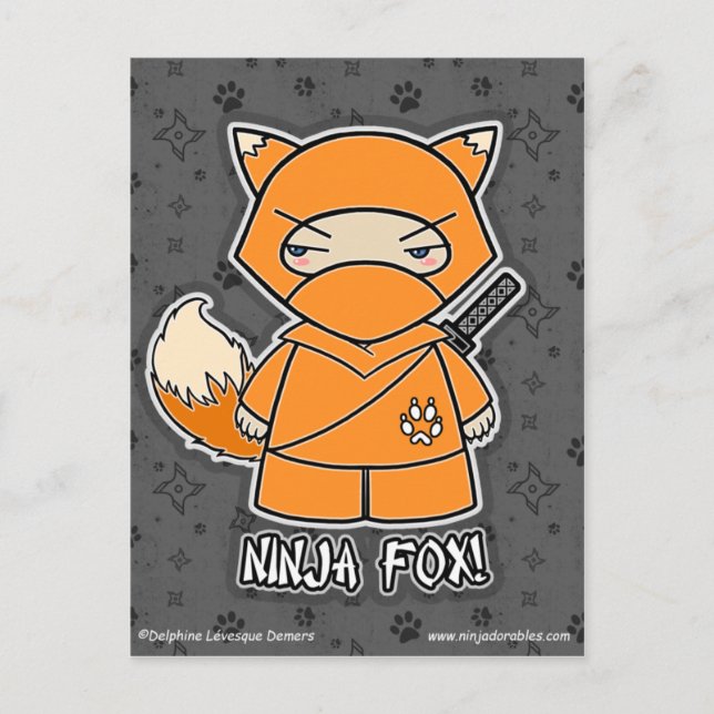 ¡Ninja Fox! Postal (Anverso)