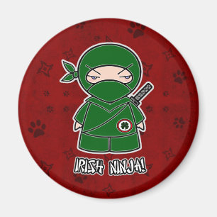 ¡Ninja irlandés! En el imán rojo
