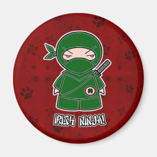 ¡Ninja irlandés! En el imán rojo
