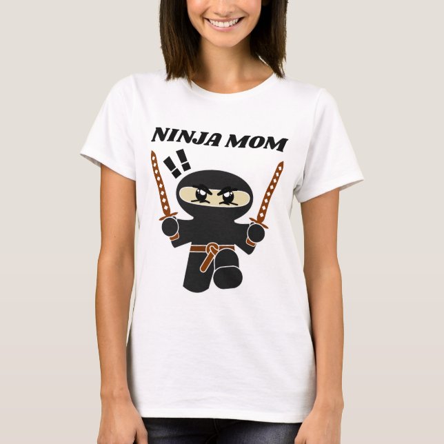 NINJA MOM Camisetas del día de la madre (Anverso)