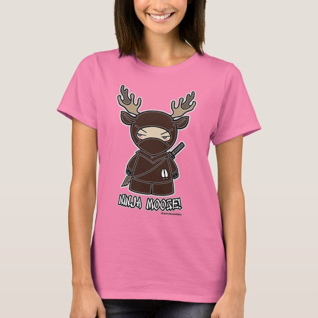 ¡Ninja Moose! Camiseta (Anverso)