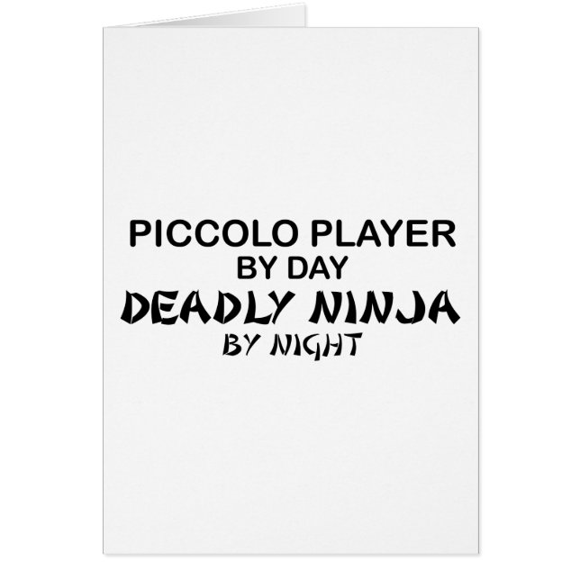 Ninja mortal de flautín por noche (Frente)