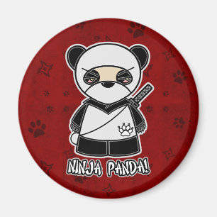 ¡Ninja Panda! En el imán rojo