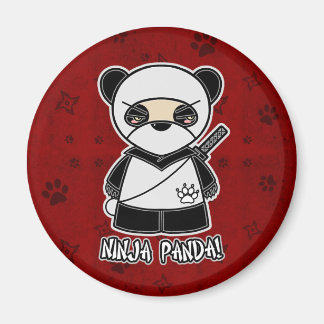 ¡Ninja Panda! En el imán rojo