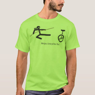 "Ninjas. Unicycles. Sí." Camisa en cal