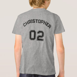 Niño adolescente Chica Nombre niño Jersey Número D