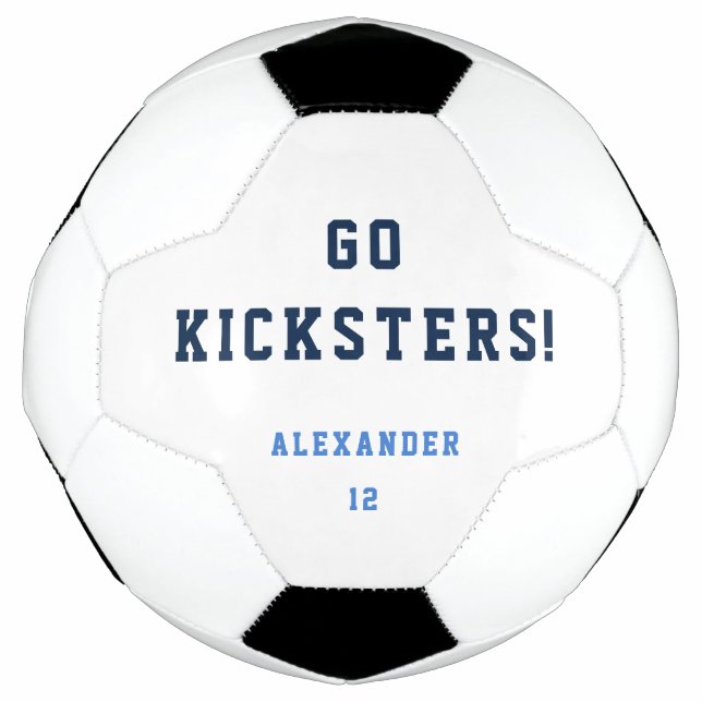 Niño Adolescente Equipo Azul Equipo Simple Balón D (Anverso)