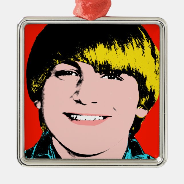 Niño adolescente Personalizado arte pop adorno (Frente)