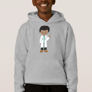 Niño afroamericano, Médica, Lab Coat, medicina