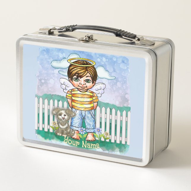 Niño Ángel y Perro  (Anverso)