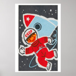 Niño Astronauta Soviético - Impresión Matchbox
