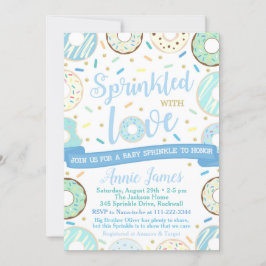 Niño Bebé Sprinkle Invitación Donut Bebé Sprinkle
