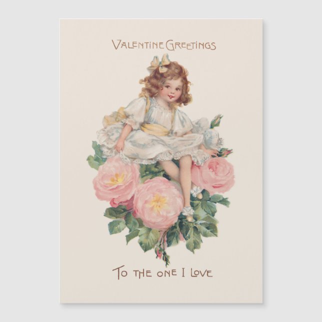 Niño bonito, Rosas y saludo de San Valentín (Anverso)