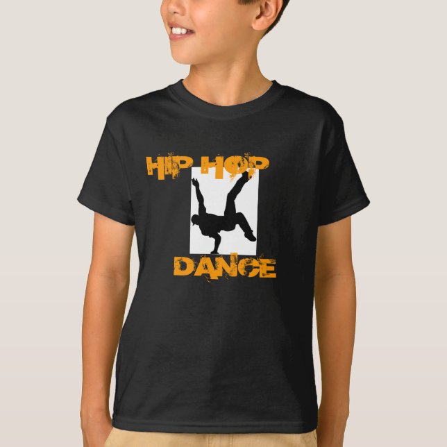 Niño; camiseta de la danza de s Hip Hop (Anverso)