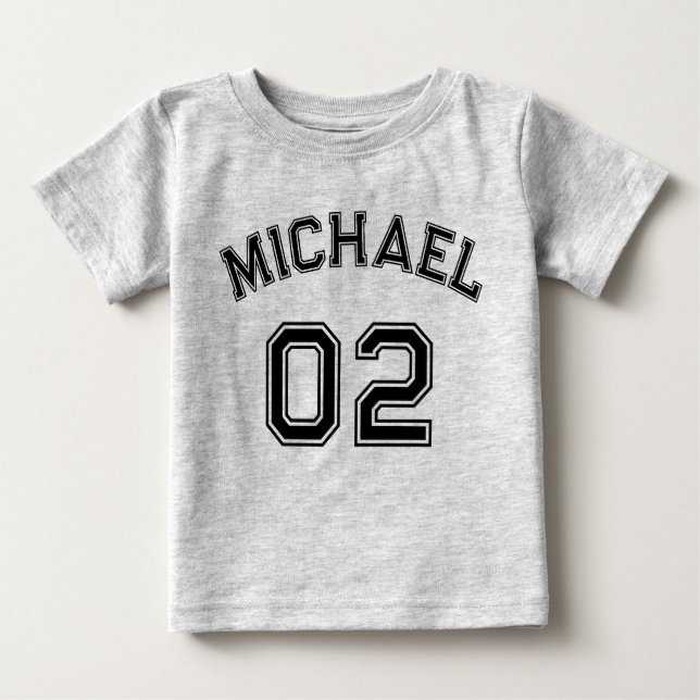 Niño Chica Nombre Jersey Número Deportes Algodón (Anverso)