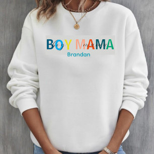 Niño colorido: Mamá nombra a sudorosos Camisetas p