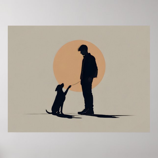 Niño con arte de perro (Frente)