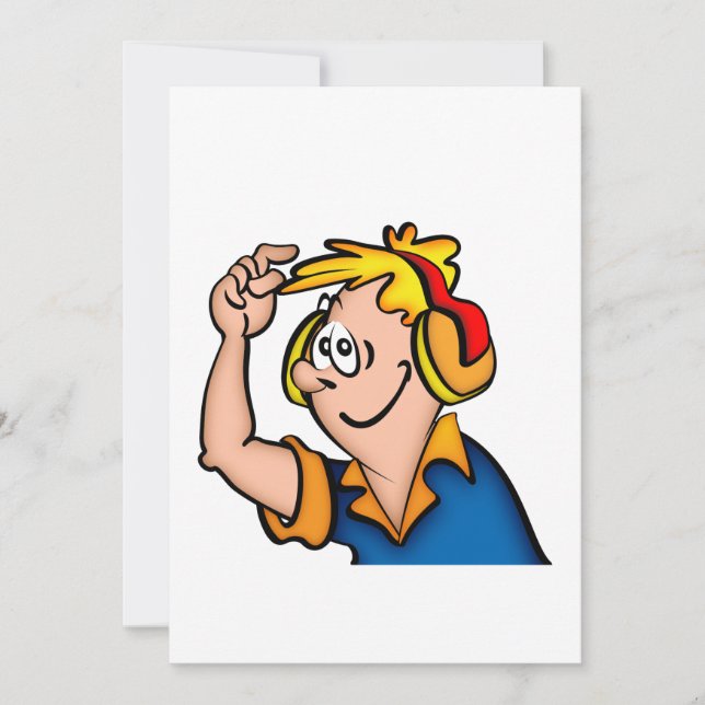 Niño Con Auriculares (Anverso)