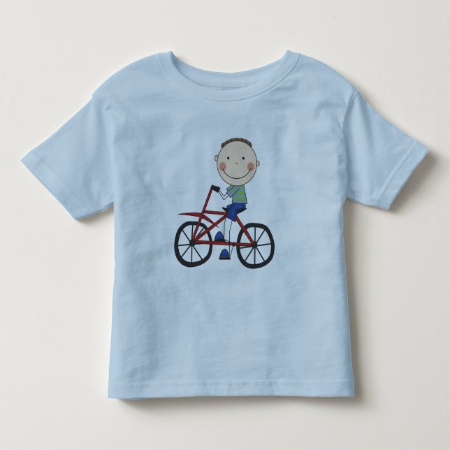 Niño con camisetas y regalos para bicicletas (Anverso)