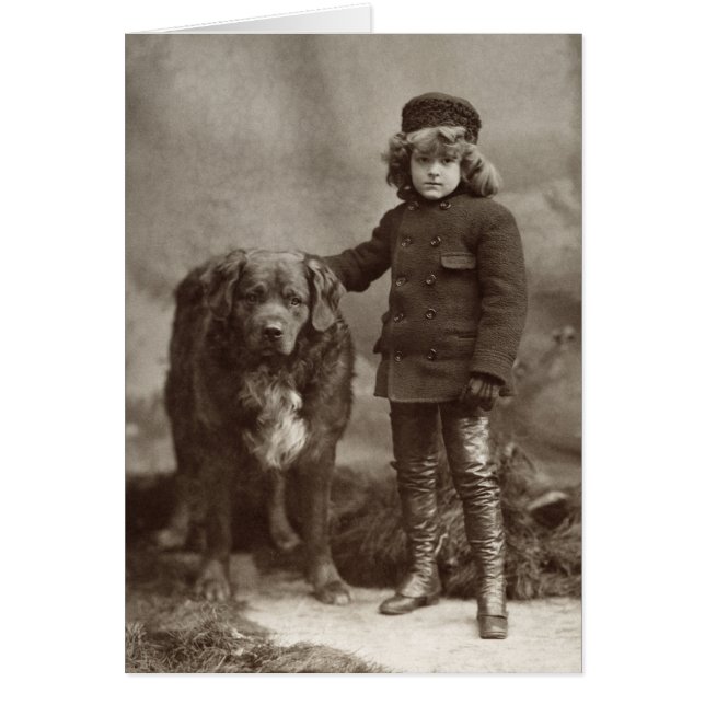 Niño con el perro, C1885 (Frente)
