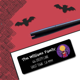 Niño con mal disfraz: Etiquetas negras de Hallowee