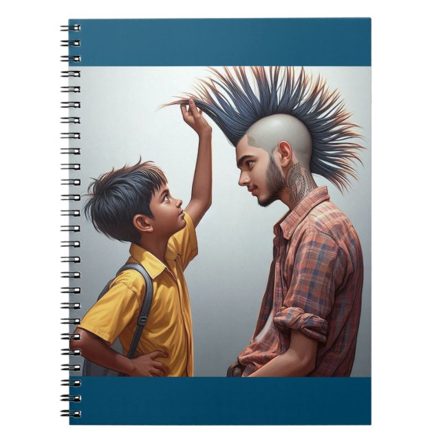 Niño Curioso & Cuaderno Mohawk (Frente)