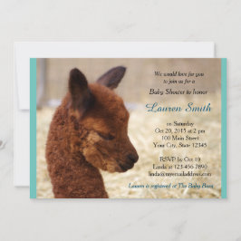 Niño de Alpaca Bebé Invitación a la Ducha