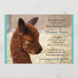 Niño de Alpaca Bebé Invitación a la Ducha