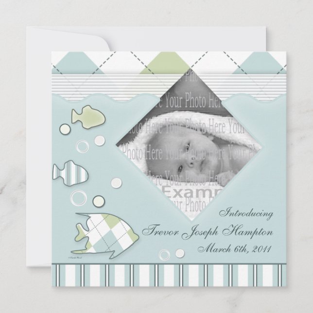 Niño de Anuncio de Pescado Tropical (Anverso)