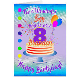 NIÑO DE CUMPLEAÑOS DIVERTIDO - AZUL / PURPLE PERSO