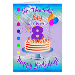 NIÑO DE CUMPLEAÑOS DIVERTIDO - AZUL / PURPLE PERSO