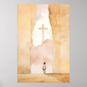 Niño de Dios Acuarela Arte Cristiano para Guarderí