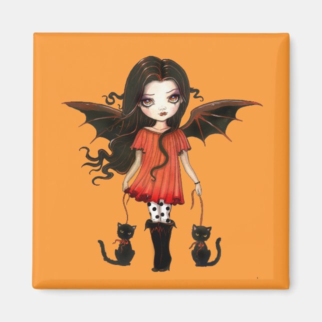 Niño de Halloween Imán de Vampiro Lindo (Frente)